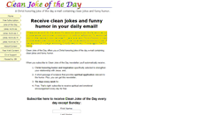 Desktop Screenshot of cleanjokeoftheday.com